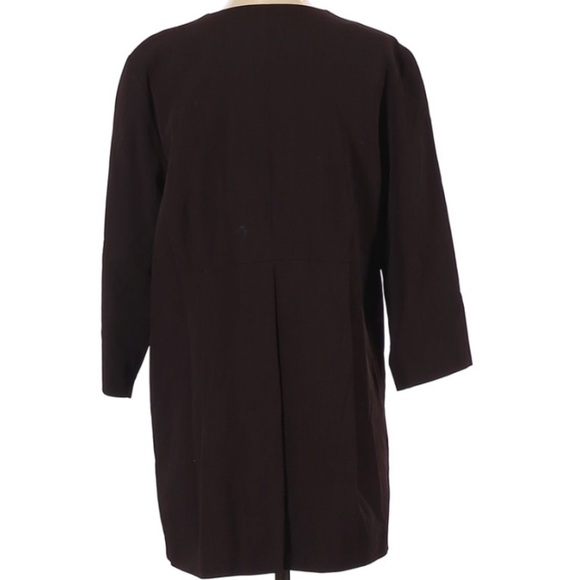 Eileen Fisher Wool Long Oversized Brown Blazer Jacket sz S - Picture 2 of 9